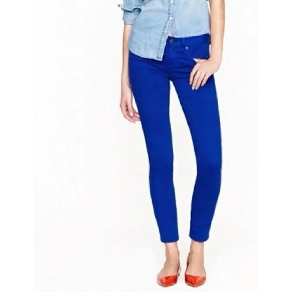 ✨J. CREW Toothpick Royal Blue Sz 27 Ankle Jeans✨